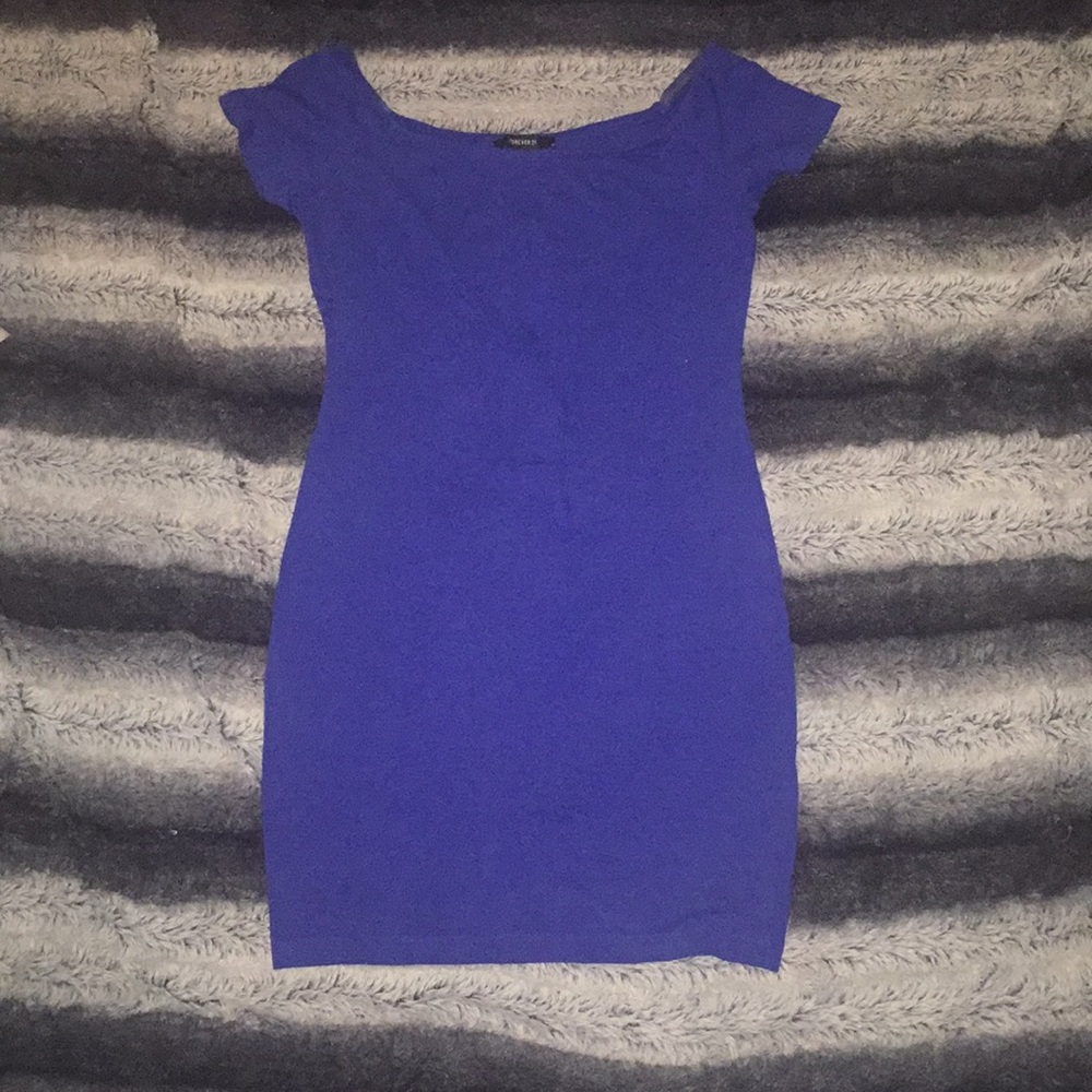 Cobalt Blue Fitted Dress
